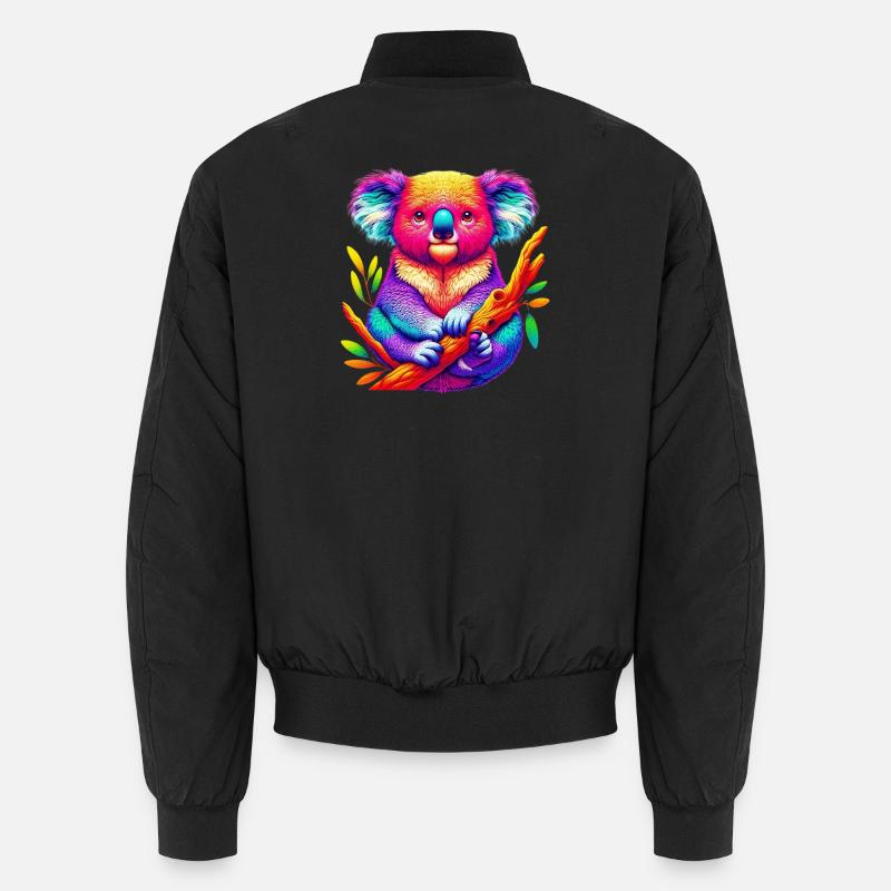 Koala - Unisex Bomberjacke - Schwarz