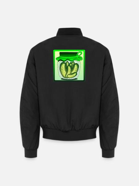 GEWÜRZGURKEN ESSIGGURKEN GURKENSALAT GURKE - Unisex Bomberjacke - Schwarz