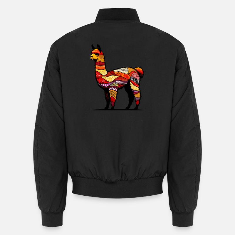 Alpaca - Unisex Bomber Jacket - black