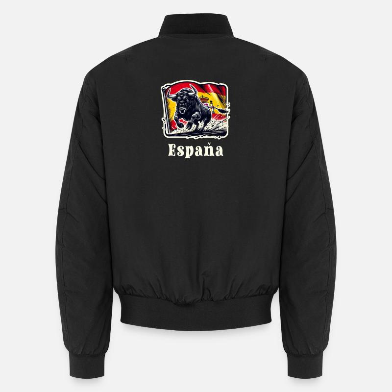 Espagne Drapeau Taureau Design Bomber unisexe