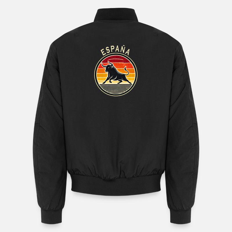 Espagne Taureau Design - Bomber unisexe - noir