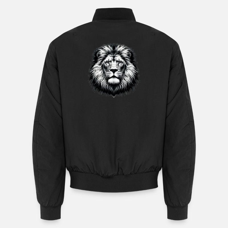 Lion - Bomber unisexe - noir
