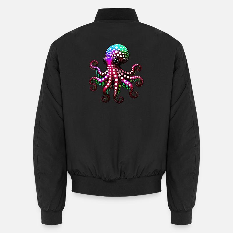 Krake - Unisex Bomberjacke - Schwarz