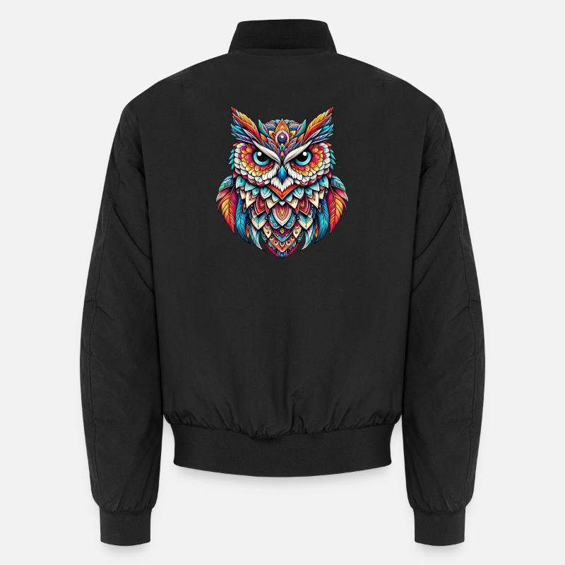 Owl Unisex Bomber Jacket