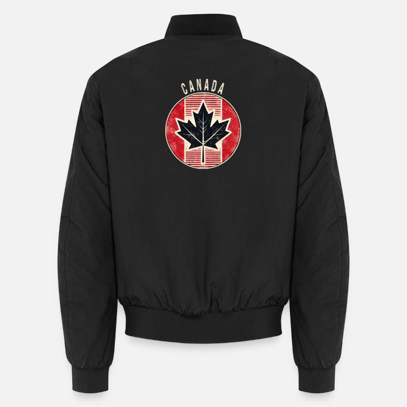 Motif de feuille d'érable du Canada Bomber unisexe