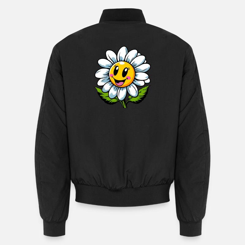 Gänseblümchen - Unisex Bomberjacke - Schwarz