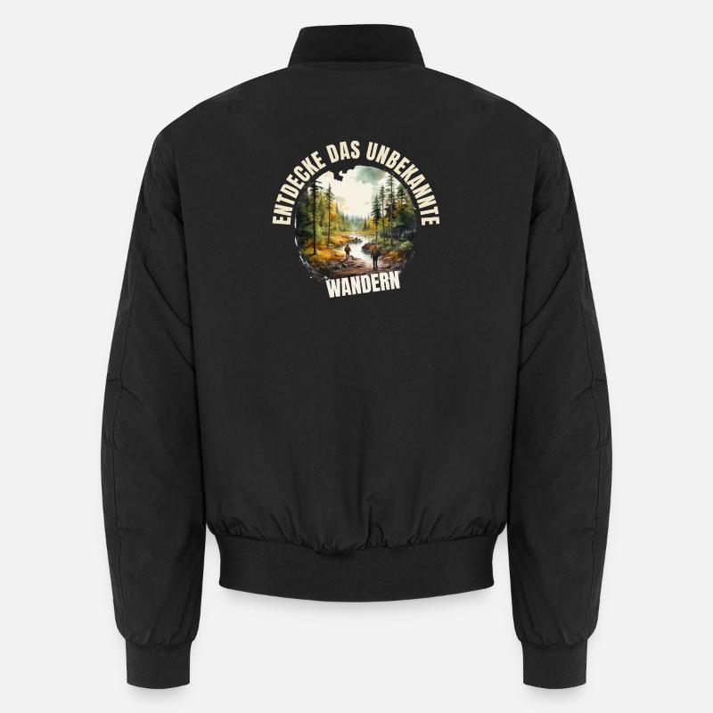 Entdecke das Unbekannte - Unisex Bomberjacke - Schwarz