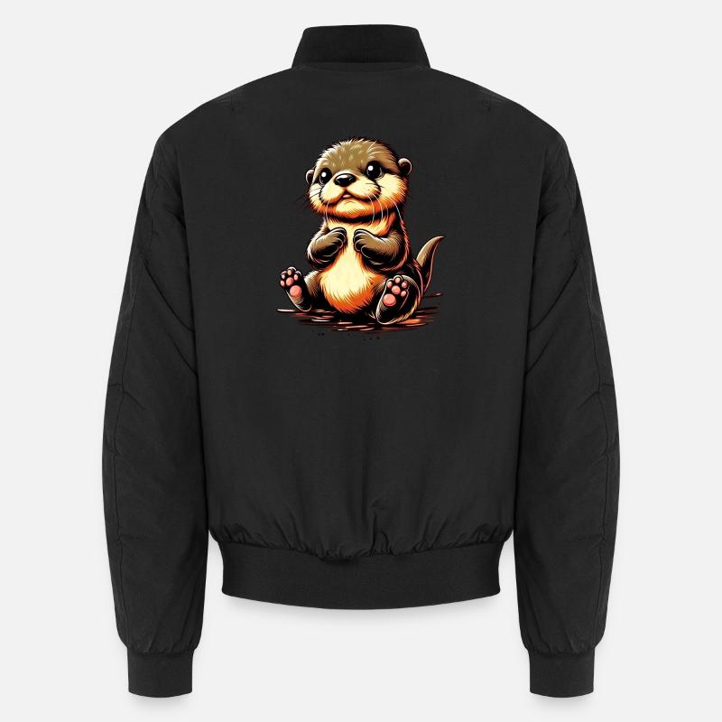 Otter - Unisex Bomber Jacket - black