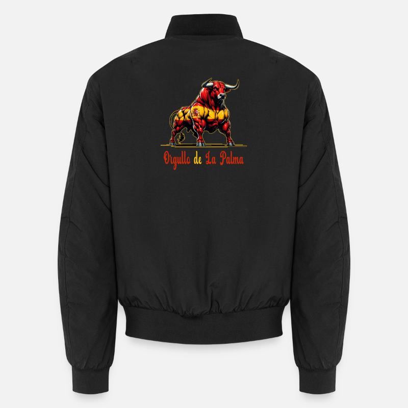 Der Stolz La Palma Flagge Design Unisex Bomberjacke