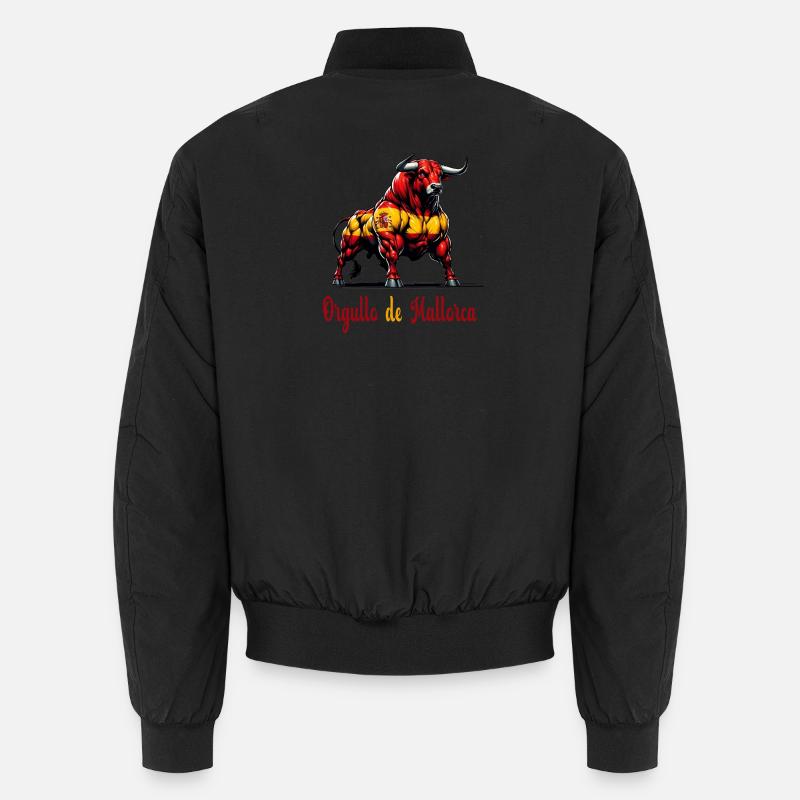 Der Stolz Mallorca Flagge Design Unisex Bomberjacke