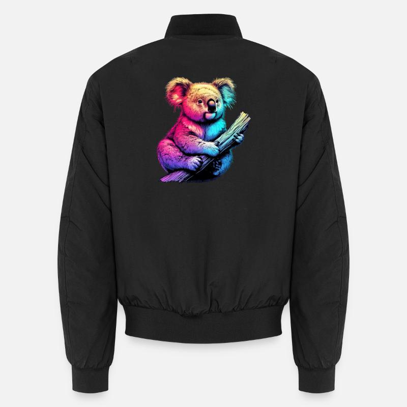 Koala - Unisex Bomberjacke - Schwarz