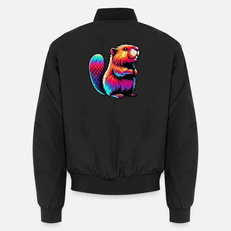 Beaver Unisex Bomber Jacket
