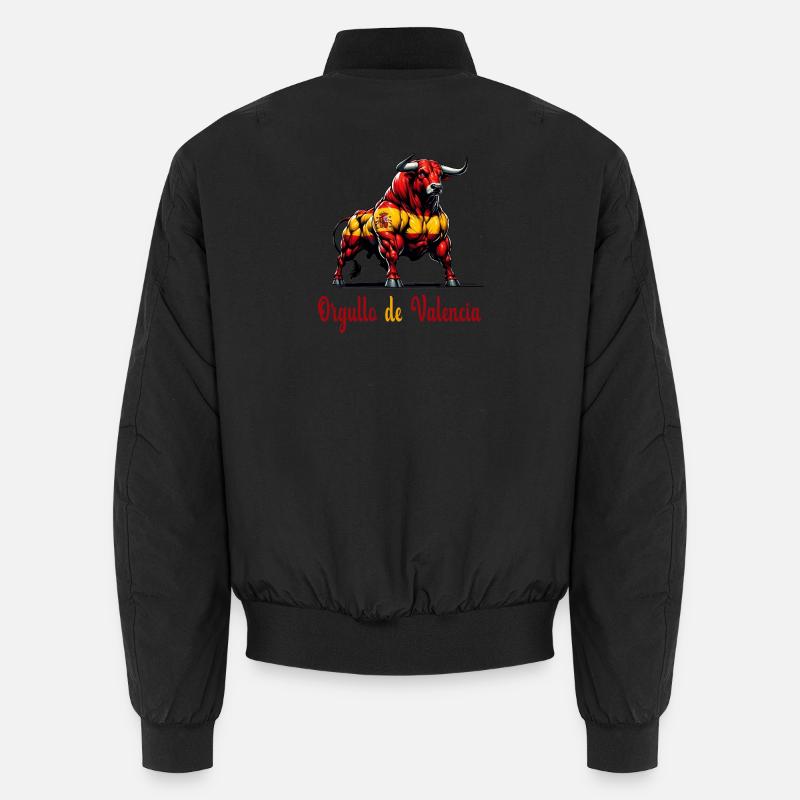 The pride Valencia flag design - Unisex Bomber Jacket - black