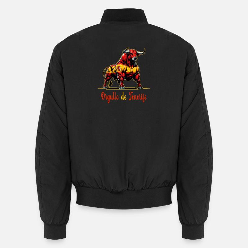 Pride Tenerife flag design - Unisex Bomber Jacket - black