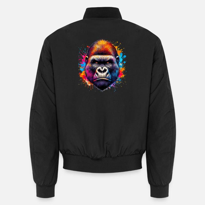 Gorille - Bomber unisexe - noir
