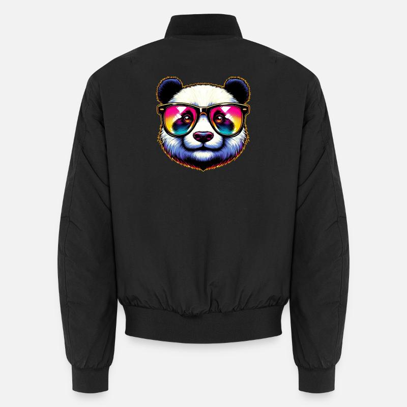 Panda with sunglasses Unisex Bomber Jacket
