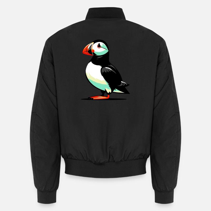 Macareux - Bomber unisexe - noir
