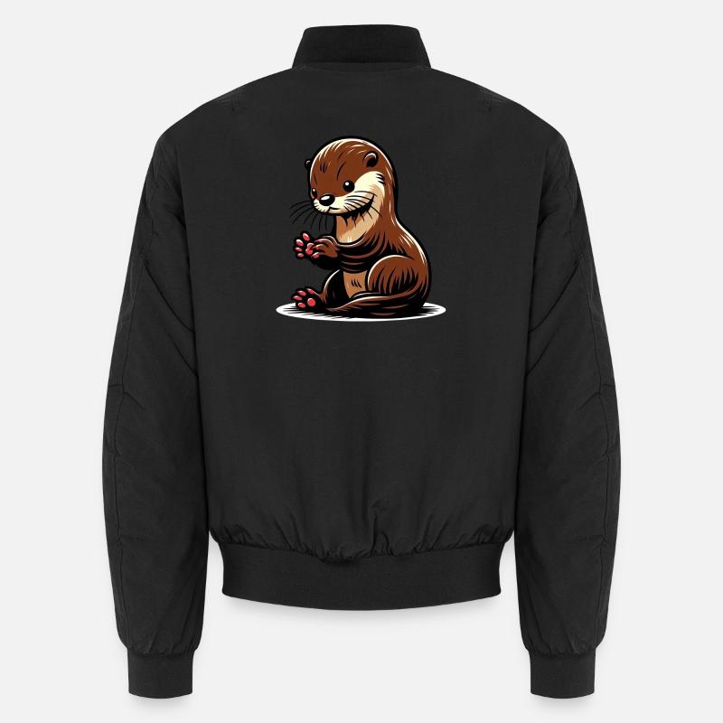 Otter - Unisex Bomber Jacket - black