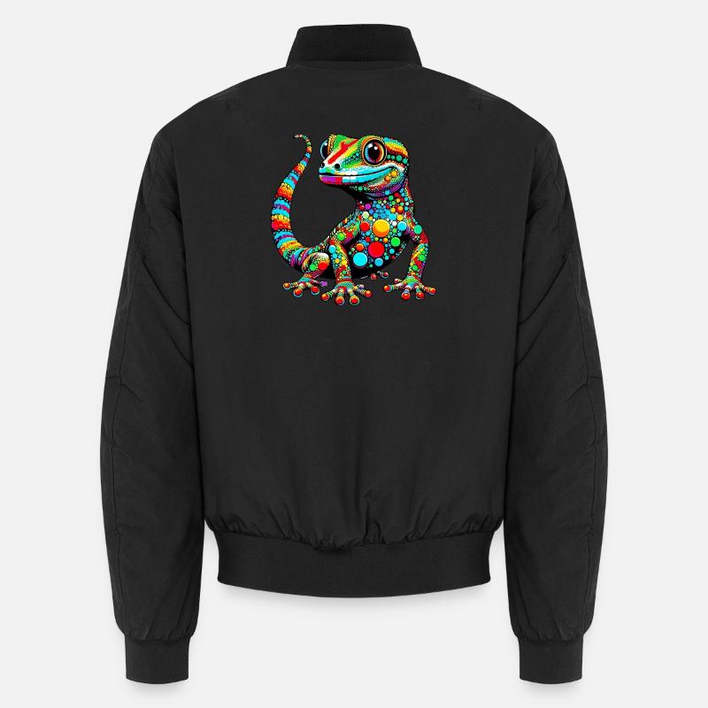 Gecko - Bomber unisexe - noir