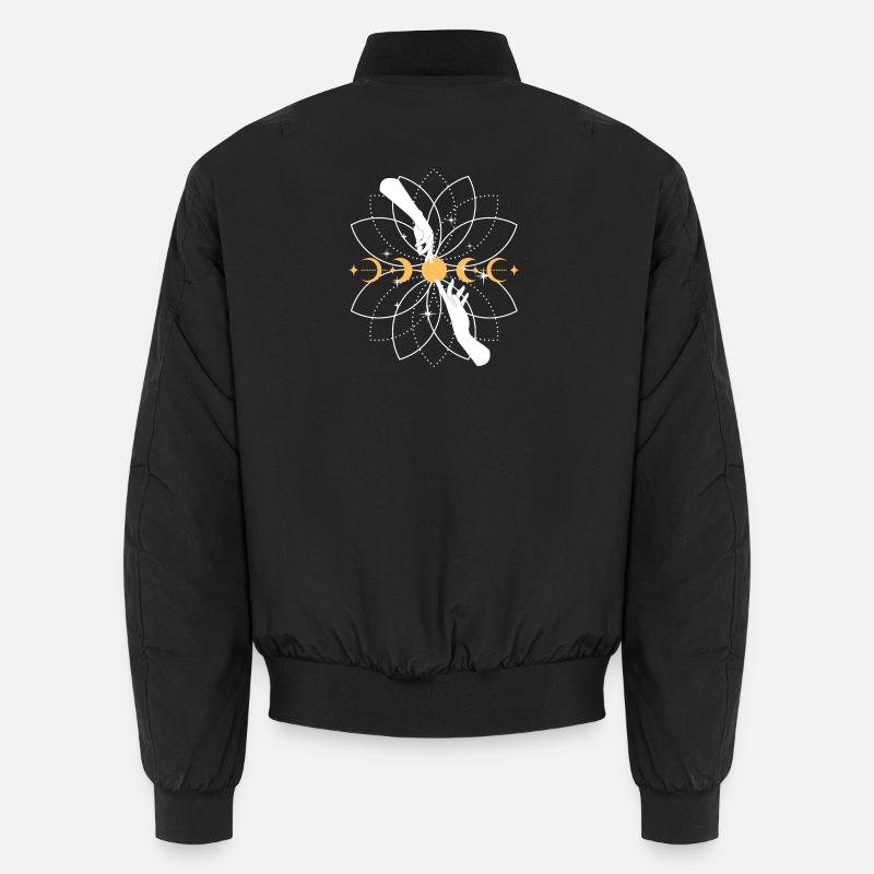 Mandala de Koi Céleste - Bomber unisexe - noir