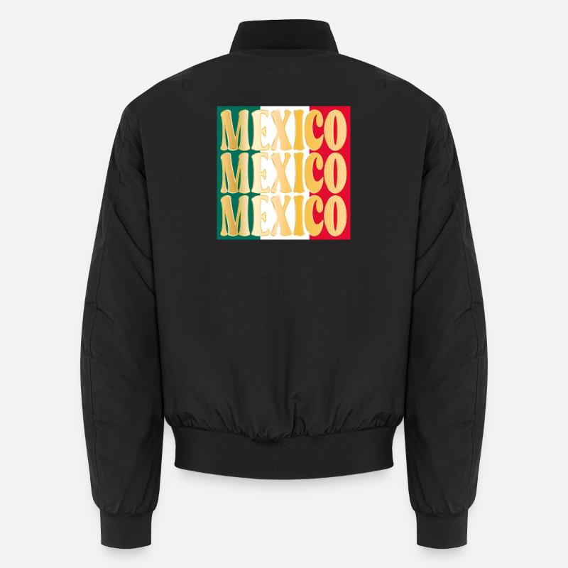Mexiko Mexikanisch Mexiko - Unisex Bomberjacke - Schwarz