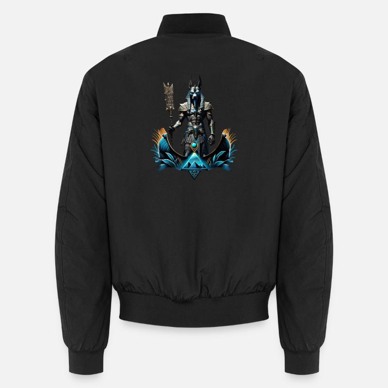 Anubis, der Gott der Toten. Unisex Bomberjacke