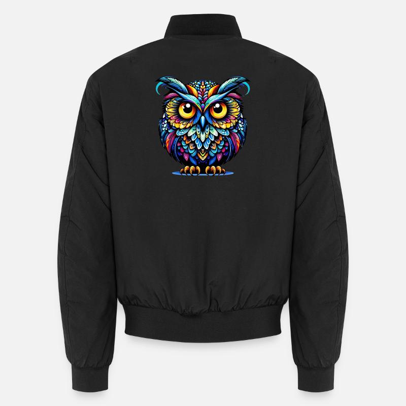 Hibou - Bomber unisexe - noir