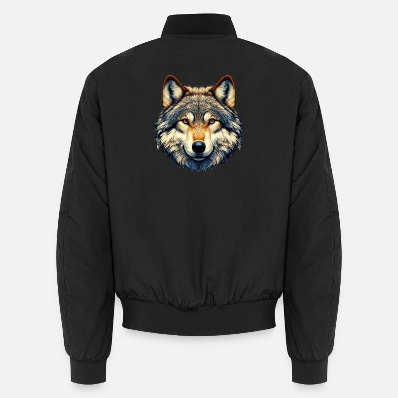 Loup - Bomber unisexe - noir