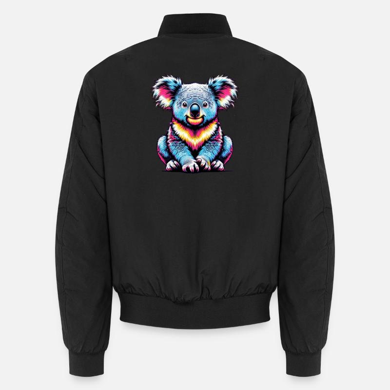Koala - Unisex Bomberjacke - Schwarz