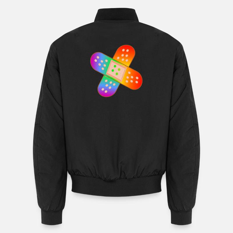 REGENBOGEN PFLASTER Unisex Bomberjacke