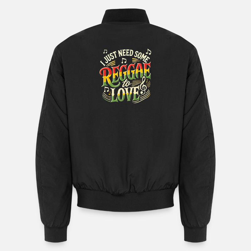 Reggae Jamaika Design - Unisex Bomberjacke - Schwarz