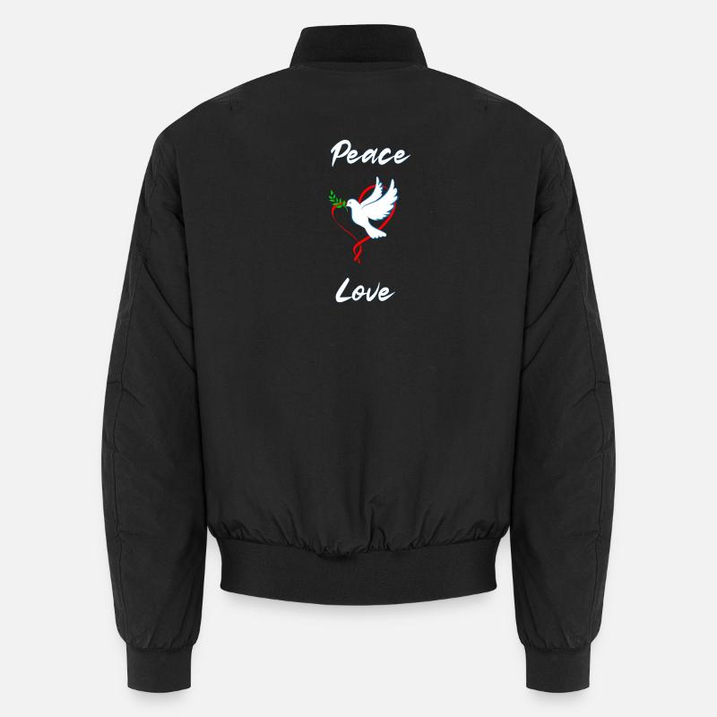 Peace and Love Bomber unisexe