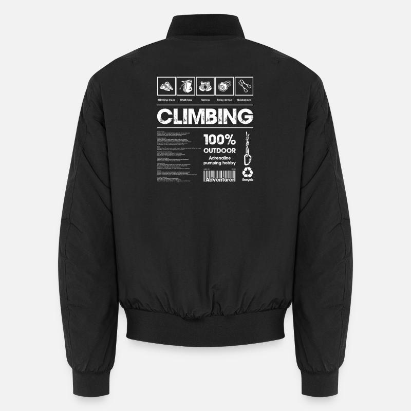Climbing outdoor - Unisex Bomber Jacket - black
