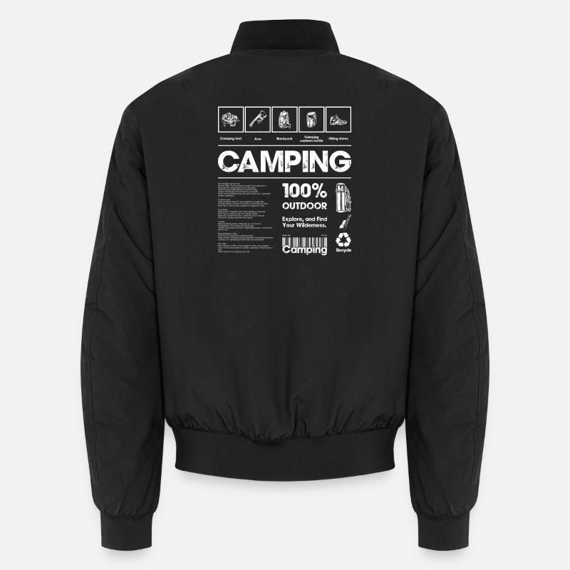 Camping im Freien Unisex Bomberjacke