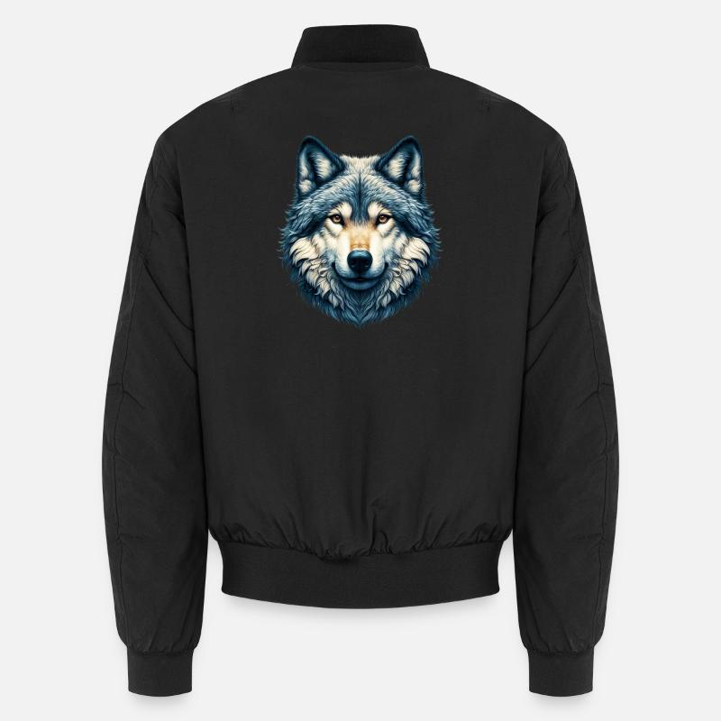 Loup - Bomber unisexe - noir