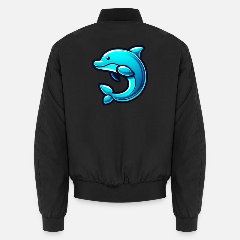 Dolphin - Unisex Bomber Jacket - black