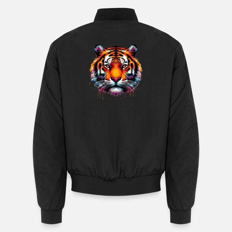 Tiger - Unisex Bomber Jacket - black