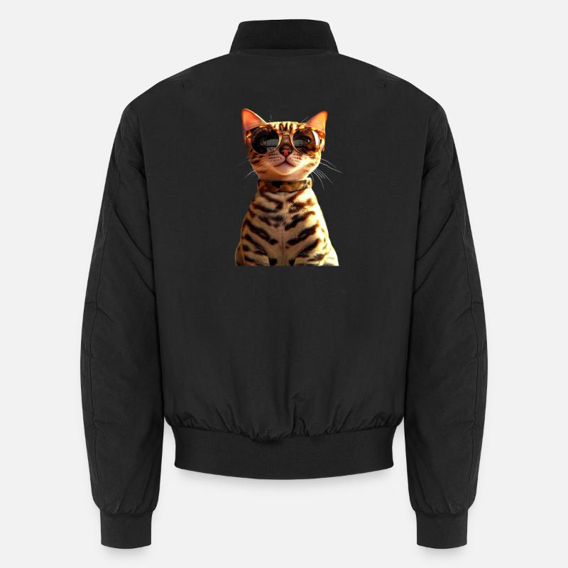 Bengal Katze Leopard Cat Leopardette Bengal Katzen Unisex Bomberjacke