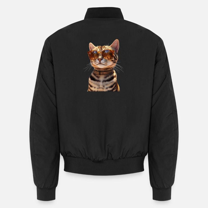 Bengal Cat Leopard Cat Leopardette Bengal Cats Unisex Bomber Jacket
