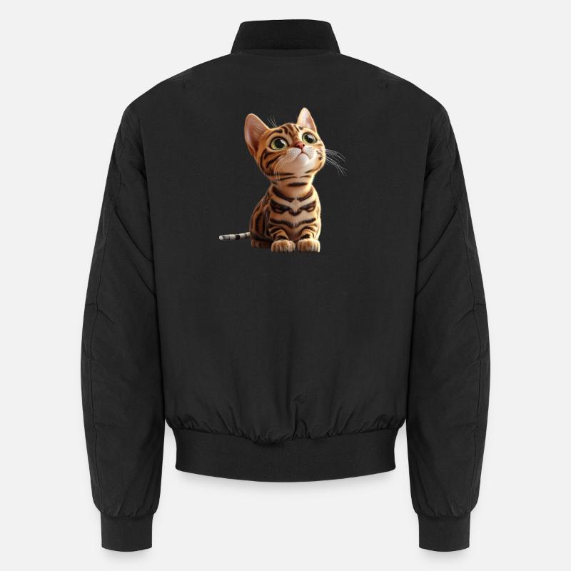 Bengal Cat Leopard Cat Leopardette Bengal Cats Unisex Bomber Jacket