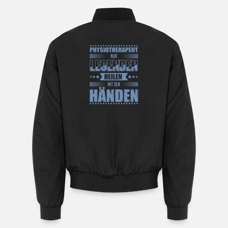 Physiotherapeut Geschenkideen - Unisex Bomberjacke - Schwarz