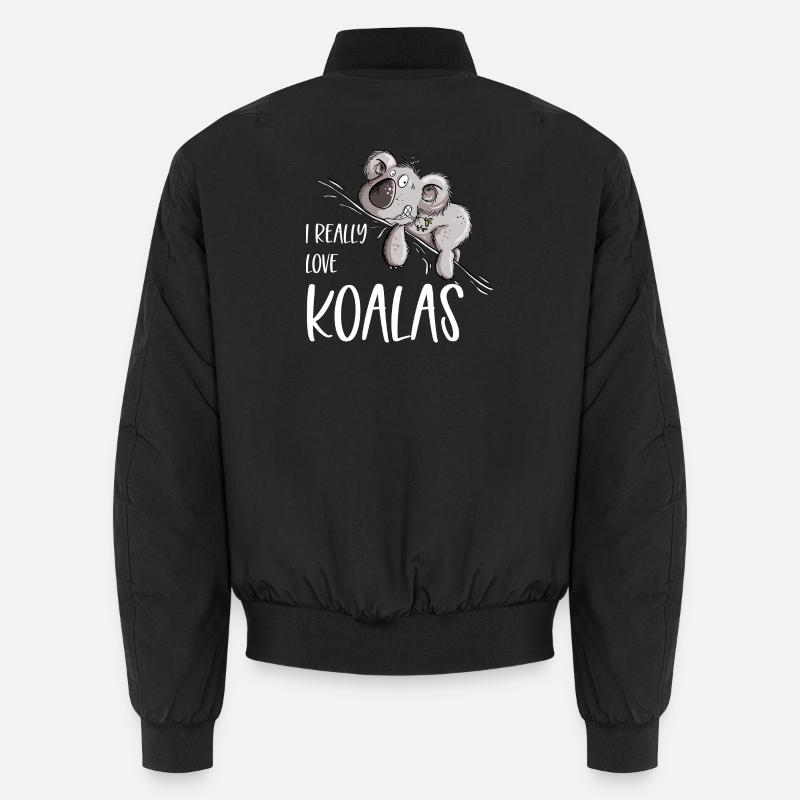 J’aime vraiment Koalas Koala Bear Bomber unisexe