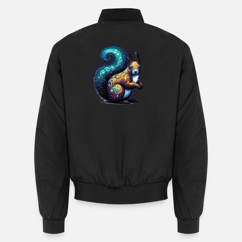 Eichhörnchen - Unisex Bomberjacke - Schwarz