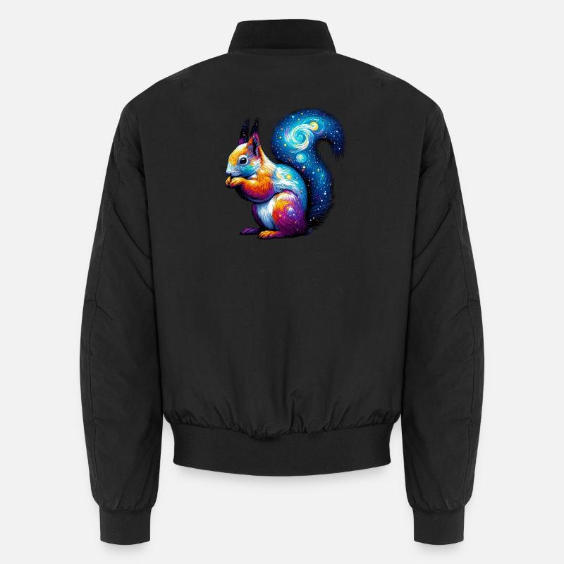 Eichhörnchen - Unisex Bomberjacke - Schwarz