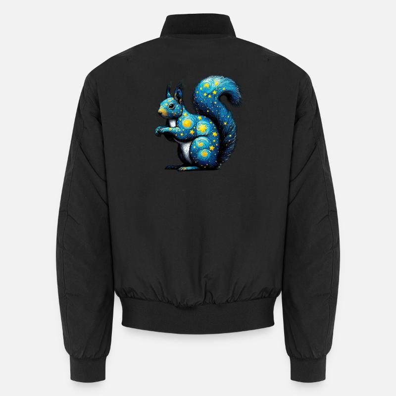 Squirrel - Unisex Bomber Jacket - black