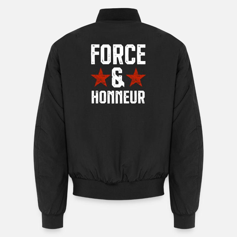 Force et honneur 1 - Bomber unisexe - noir