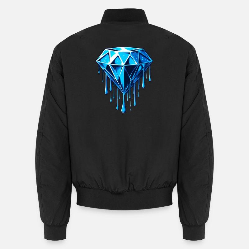 Diamant - Bomber unisexe - noir