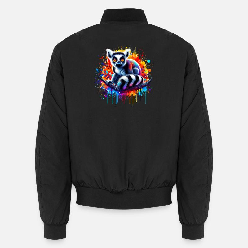 Lemur - Unisex Bomber Jacket - black
