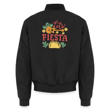 Lass uns Feiern Cinco de Mayo Party - Unisex Bomberjacke - Schwarz - Hinten - AI Model Male 185 light (185cm)