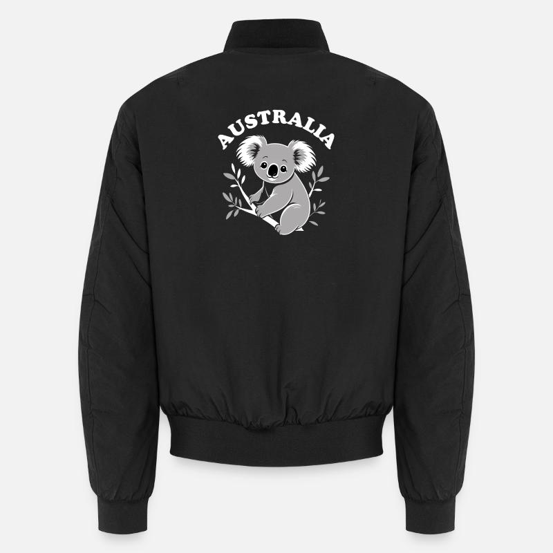 Australie Koala - Bomber unisexe - noir